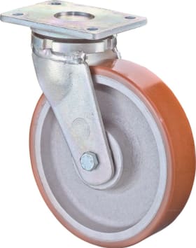 SCHWERLLENKROLLE POLY GUSSFELGE 125MM 4021885080761