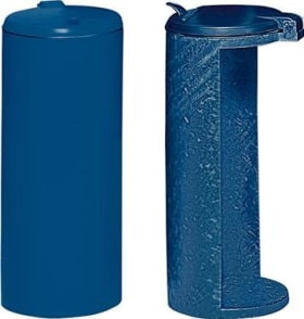 ABFALLSAMMLER MIT DECKEL H 900MM D 450MM BLAU 10081