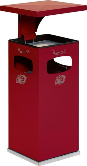 KOMBI-ASCHER P.ROT 3FACH 38L INCL. INNENEIMER 12123