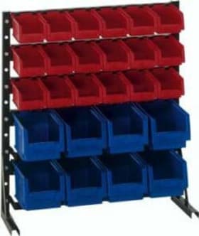 SICHLAGERKASTENREGAL EINSEITIG H763XB700MM 26 KÄSTEN 23510 07 06