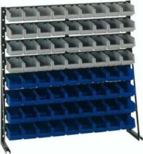 SICHLAGERKASTENREGAL EINSEITIG H1033XB1000MM 72 KÄSTEN 23600 07 06