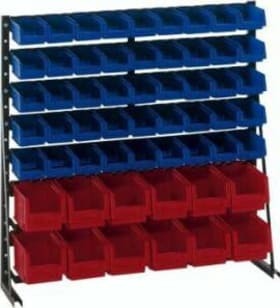 SICHLAGERKASTENREGAL EINSEITIG H1033XB1000MM 57 KÄSTEN 23610 07 06