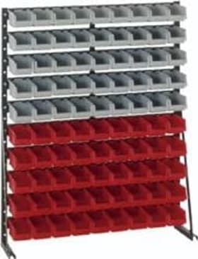 SICHLAGERKASTENREGAL EINSEITIG H1273XB1000MM 90 KÄSTEN 23700 07 06