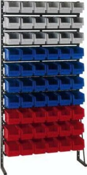 SICHLAGERKASTENREGAL EINSEITIG H2000XB1000MM 60 KÄSTEN 23910 07 06