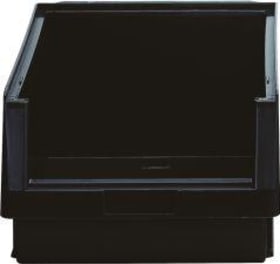 ESD-KUNSTSTOFF-SICHTLAGERKASTEN PLKL 1 LEITFÄHIG SCHWARZ 01350 12 00