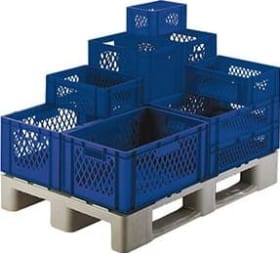 TRANSPORT-STAPELKASTEN 400X300X320MM BLAU WAND U.BODEN DURCHB. 07432 02 22