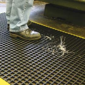 ARBEITSPLATZMATTE WORKSTATION STANDARD 0,6MX1,2M SCHWARZ/GELB WS010701