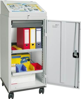 SCHREIBPULTSCHRANK KOMBI 1370X500X500MM GRAU 3091107