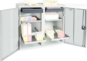 WERKZEUGSCHRANK 2 SL 4FB 1000X1000X500MM GRAU 3002207