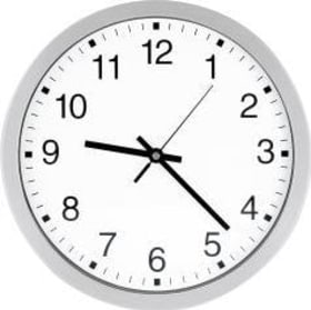 FUNK-WANDUHR D300 ELEGANT ZIFFERNBLATT WE ZAHLEN B065 5383 1-07