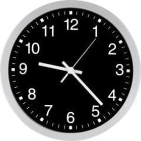 QUARZ-WANDUHR D300 ELEGANT ZIFFERNBLATT SW ZAHLEN B065 8383 1-57