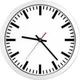 QUARZ-WANDUHR D300 ELEGANT ZIFFERNBLATT WE STRICHE B065 8383 0-07