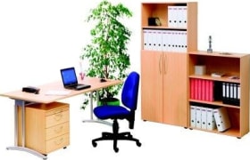 BÜRO-SET INKL. STUHL 5-TEILIG BUCHE VSETPMB/6