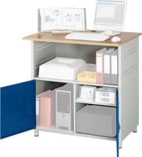 PC-TISCH STATIONÄR OFFENES GEHÄUSE,GR/BL 07-1023S.11