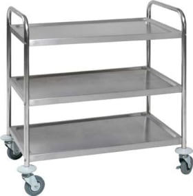 TISCHWAGEN M. 3 LADEFLÄCHEN 790X500MM EDELSTAHL 4332163880486