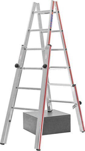 TREPPENSTEHLEITER 2X6 SPROSSEN 1,75M 4123/2X6