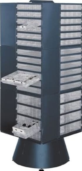 DREHSTÄNDER LEER 1600MM HOCH BLAU 5733439137607