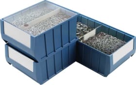 REGALKASTEN AUS KUNSTSTOFF BLAU 400X117X90MM (VE16) 31001188