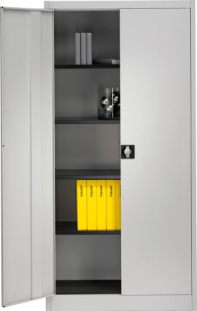 FLÜGELTÜRENSCHRANK 1950X950X500MM BÖDEN SCHWARZ BF 5
