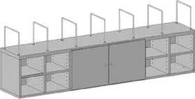 REGALSYSTEM F. PACKTISCHE 1762X243X330MM 205600