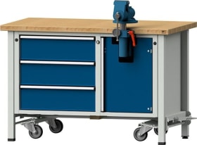 MONTAGEWERKBANK 706 V FAHRBAR 40MM 840MM RAL 7035/5010 340.036