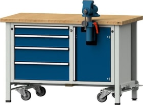 MONTAGEWERKBANK 707 V FAHRBAR 40MM 840MM RAL 7035/5010 340.042