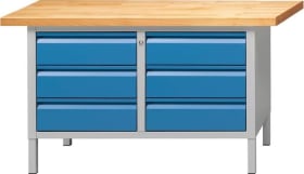 KASTENWERKBANK 1500  108 E 40MM 840MM RAL 7035/5012 510.032