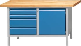 KASTENWERKBANK 1500  131 E 40MM 840MM RAL 7035/5012 510.072