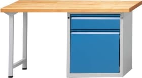 KOMBIWERKBANK 1500  801 E 40MM 840MM RAL 7035/5012 510.600