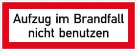 AUFZUG IM BRANDFALL N. B. 148X52MM, FOLIE, SELBSTK. 4044589029980