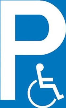 PARKPLATZSCHILD BEHINDERTENPARKPLATZ KUNSTSTOFF (POLYSTYROL) 4044589042941