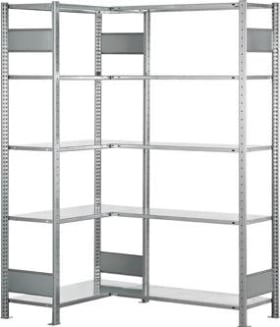 Schulte Eck-Steckregal B1000xT300xH2500 mm Feld A+B 2x6  Böden,en vzk Fachlast 150kg