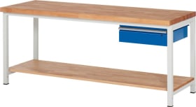 WERKBANK SERIE 8000 2000X700X840MM M.1 SBL. 150 U. ABLAGE 03-8001A7-207B4S.11