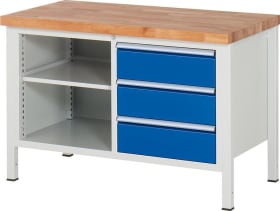 WERKBANK SERIE 8000 1250X900X840MM M.3 SBL. 180/1 FB GR/BL 03-8462A2-129B4S.11
