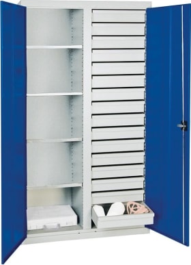 MATERIALSCHRANK 2000 1800X1000X500MM 7035/5010 2004174