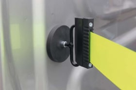 ABSPEERGURT L MAGNET BEIDSEITIG GURT 3,7M ROT/WEISS 93-AAV-L31