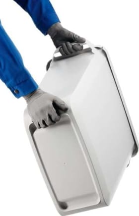 ABFALL- UND WERTSTOFFSAMMLER 60L GRAU O.DECKEL 1800496050