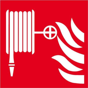 SCHILD FOLIE NL 150X150MM LÖSCHSCHLAUCH ISO 4044589372352