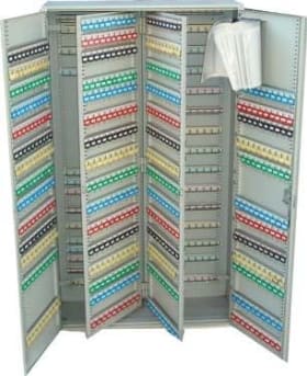 SCHLÜSSELSCHRANK 1170 HAKEN 2-TÜRIG 1300X730X250MM 4053569228800