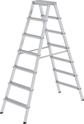 ML ALU-STUFEN-STEHLEITER BEITSEITIG BEG. 2X7 STUFEN 11237