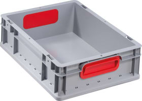 EUROBOX 412 400X300X120MM GRIFFE GESCHL. GRAU/ROT 4005187567007