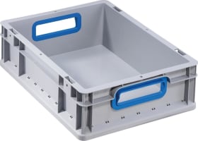 EUROBOX 412 400X300X120MM GRIFFE OFFEN GRAU/BLAU 4005187567205