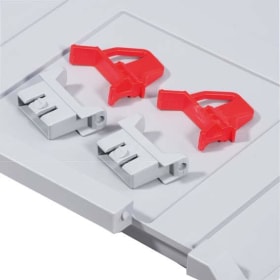 SCHIEBESCHARNIERVERSCHLUSS F.EUROBOX ROT (VE4ST.) 4005187567861