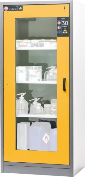 SCHRANK Q-CLASSIC-30 FENSTER 1TÜR 3FB GELB 3278106030043