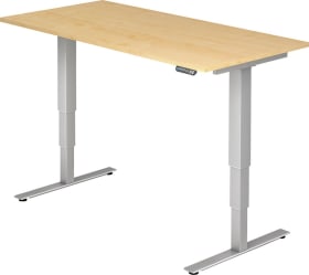SCHREIBTISCH VXDSM 12 1600X800MM AHORN/SILBER VXDSM16/3/S