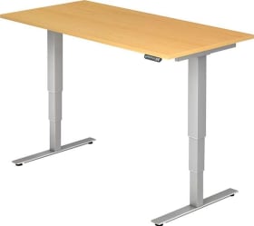 SCHREIBTISCH VXDSM 12 1600X800MM BUCHE/SILBER VXDSM16/6/S