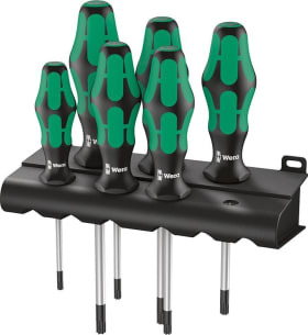 WERA 367/6 TORX BO KRAFTFORM PLUS TORX® BO-SCHRAUBENDREHERSATZ+RACK 05138250001