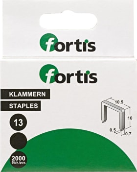 FORTIS HEFTKLAMMERN TYP 13 8MM A 2.000 STK. 4317784703529