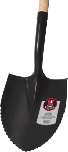 Spatenschaufel schwarz klein Wellenschl m. StielIdeal