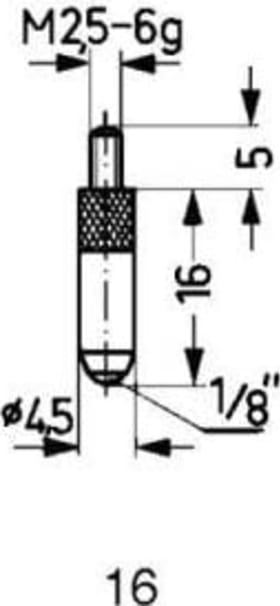 KÄFER MESSEINSATZ M 2,5MM/16MM/4,7MM 62015